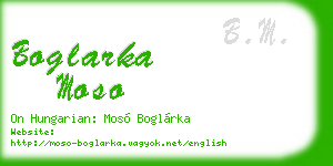 boglarka moso business card